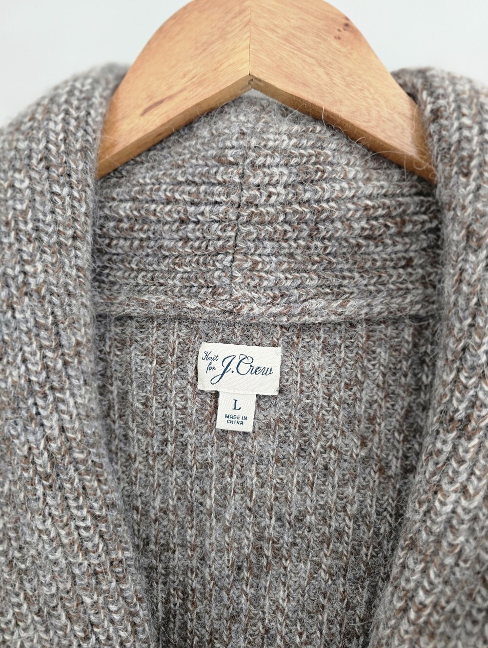 J.Crew Double Breasted Shawl Collar Cardigan Sweater Men Medium Wool Blend Large - Picture 3 of 10